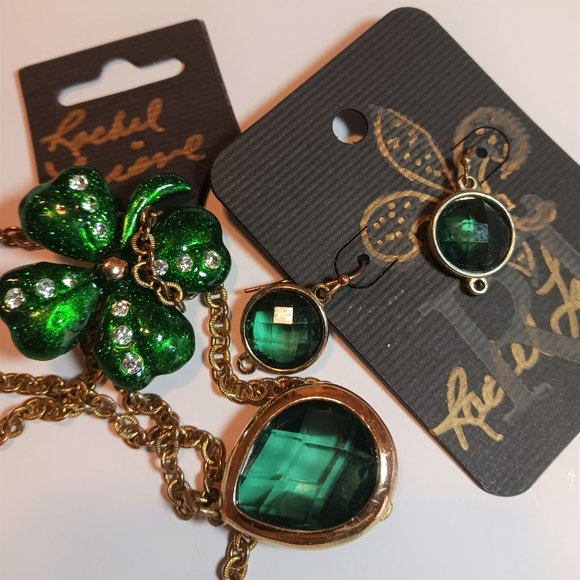 St. Patty's Day Necklace & Earring Set - Picture 1 of 6